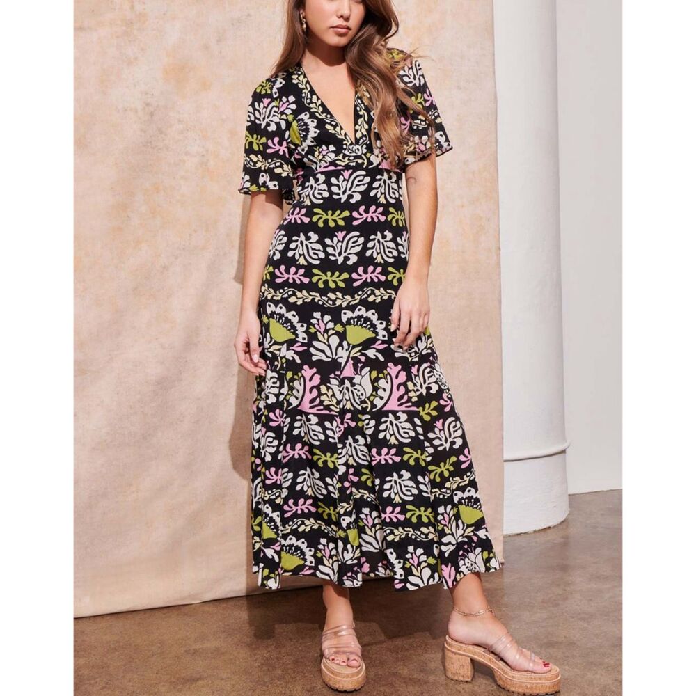SAYLOR Pia Floral Midi Dress NWT‎ Sz XL